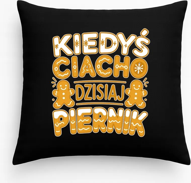 Karácsonyi Párna Régebben Sütemény Most Mézeskalács Fekete