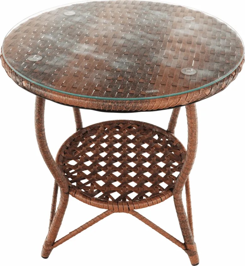 Kerti rattanszett 1+2, barna, JARUB