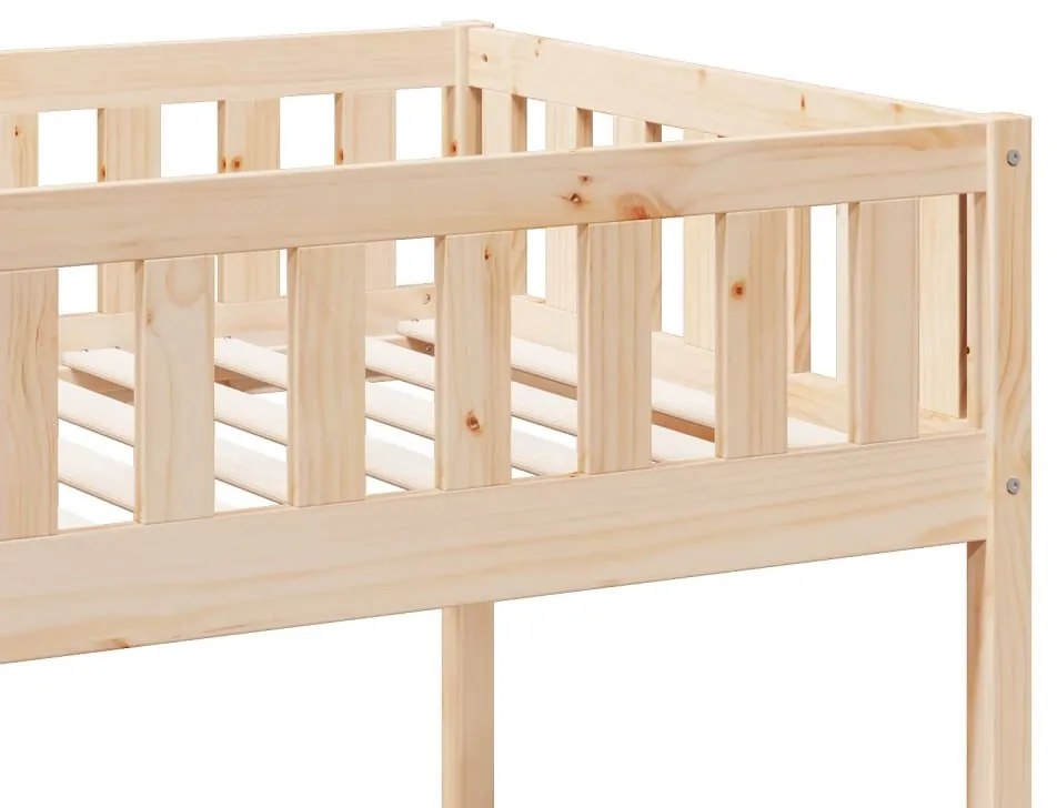 tömör fenyőfa emeletes ágy 90 x 200 cm