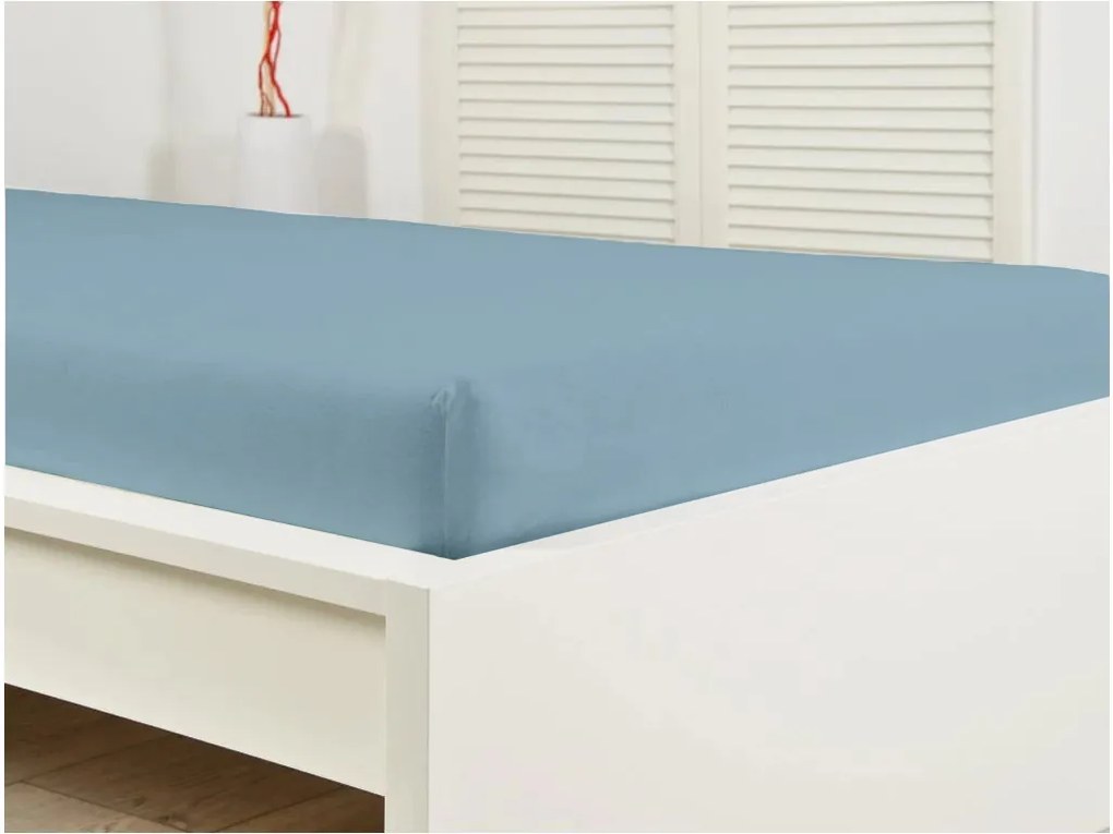 Vízálló gyermekágy lepedő JERSEY 60x120 cm világoskék