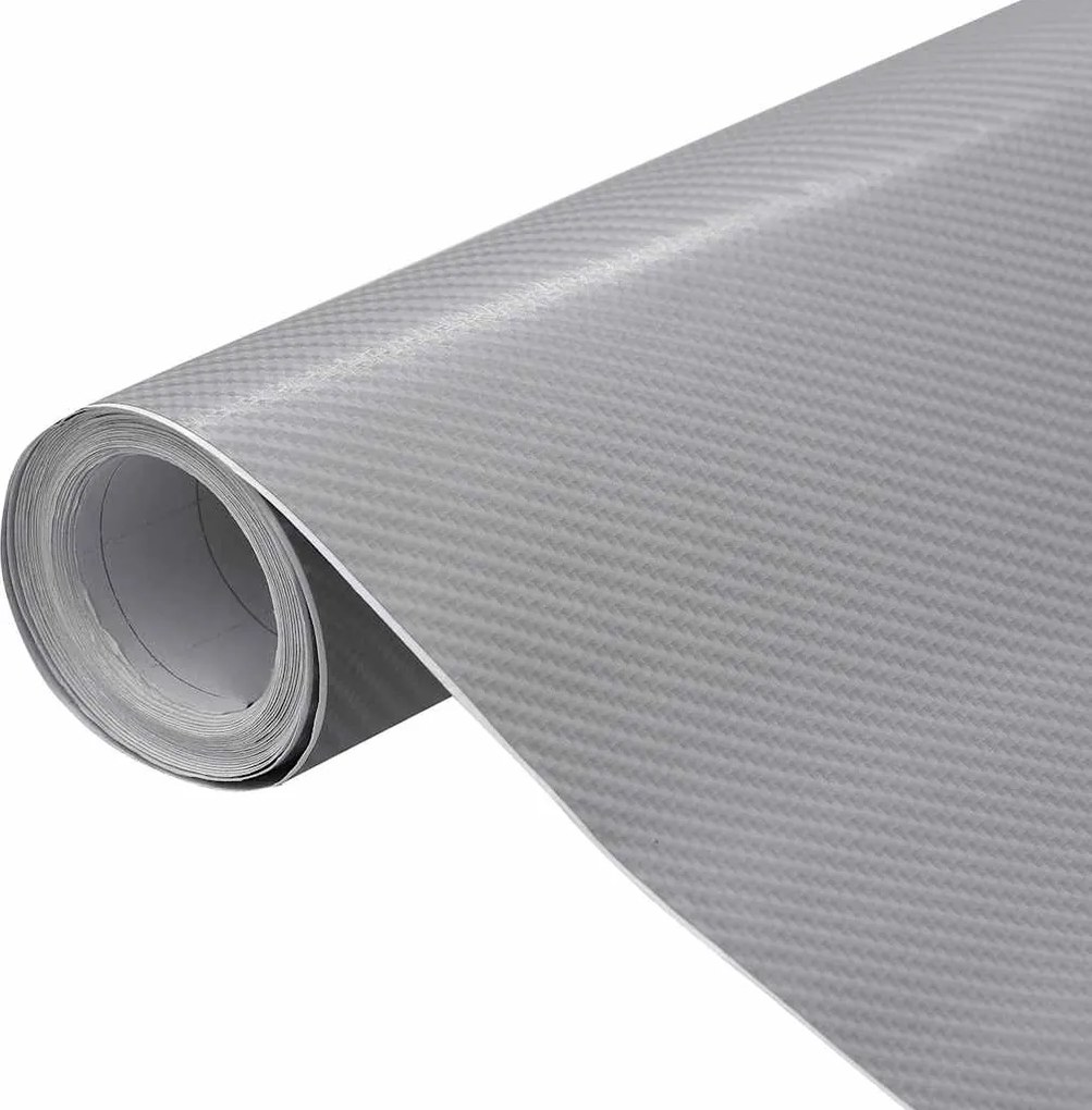 vidaXL 2 darab 4D-s ezüstszínű autófólia 100 x 150 cm + 50 x 150 cm