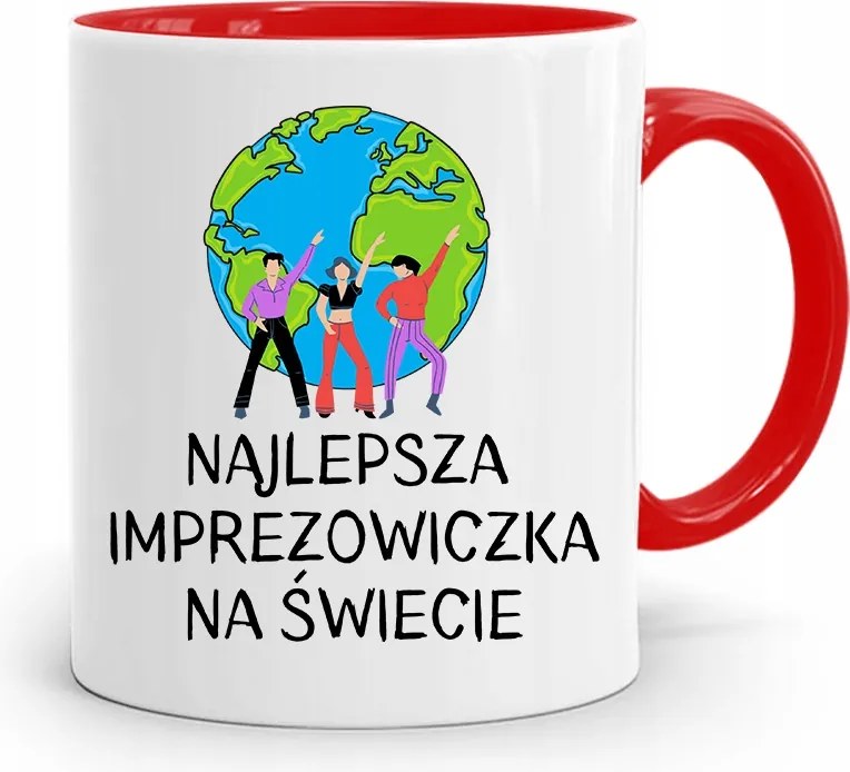 Bulizóknak Party Bögre Piros, fényképes nyomattal