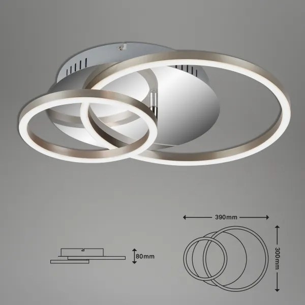 Briloner 3222-018 - LED Dimmelhető mennyezeti lámpa FRAMES LED/30W/230V