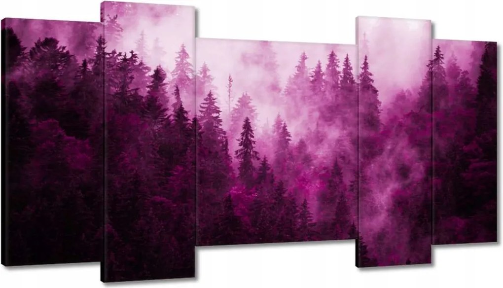 Festmények 120x65 Tájkép Rózsák Hegyek Köd