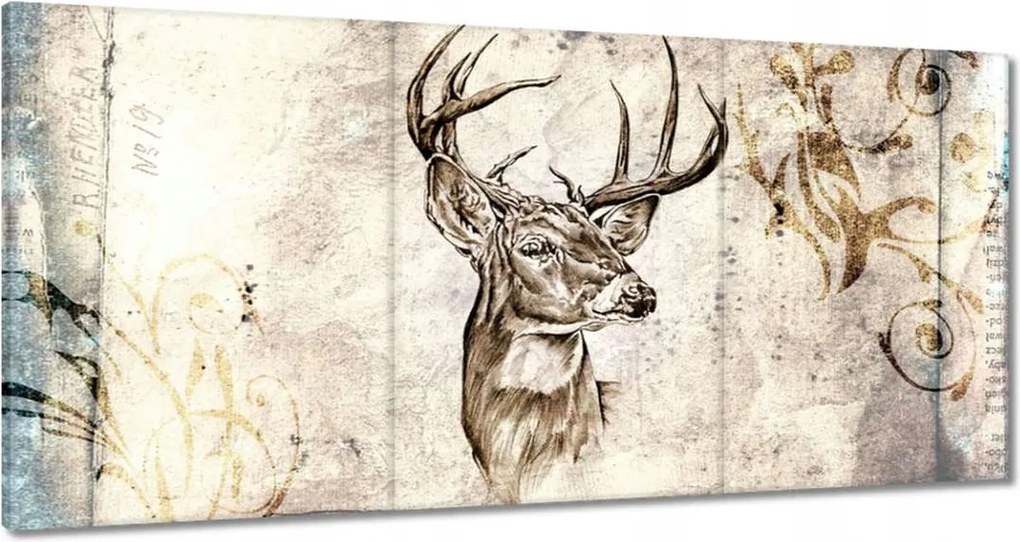 Vászonkép 180x90 Szarvas agancsok