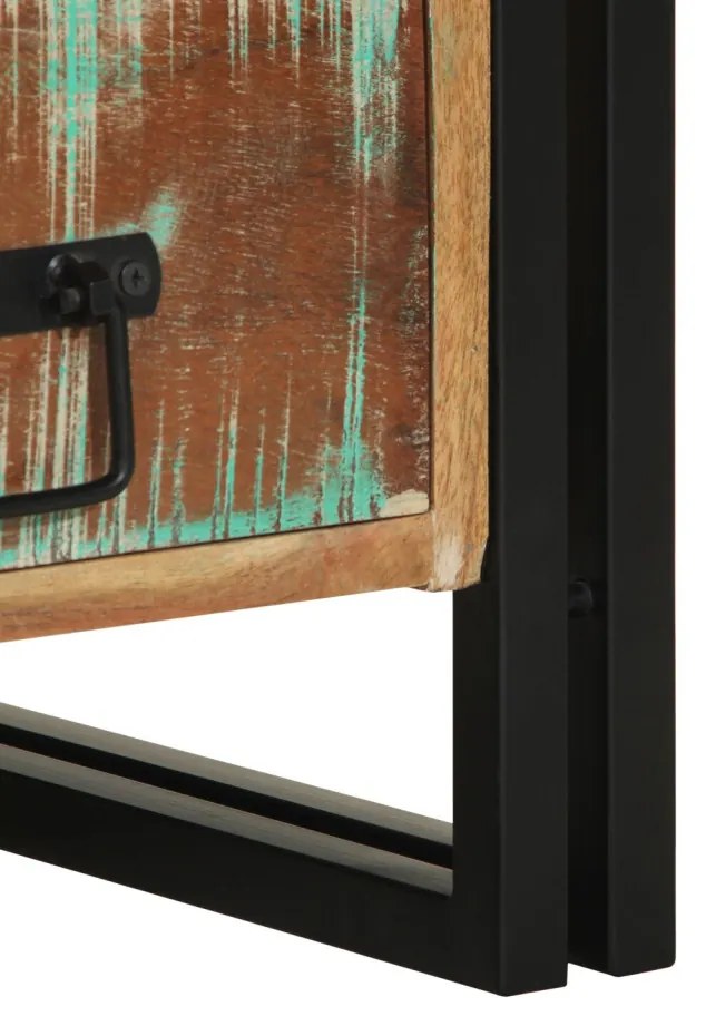 Éjjeliszekrény 40 x 35 x 50 cm tömör újrahasznosított fa