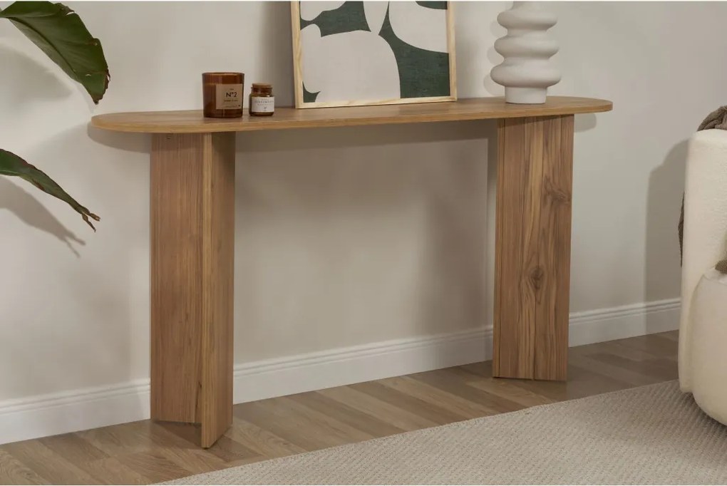 Konzolasztal, tölgy 150x35x75 cm