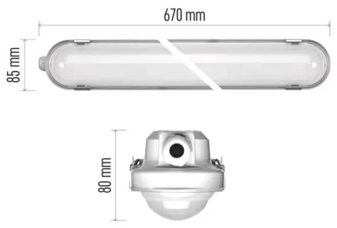 LED Dimmelhető ipari lámpa MISTY LED/10/13/16/18W/230V 4000/6500K IP66