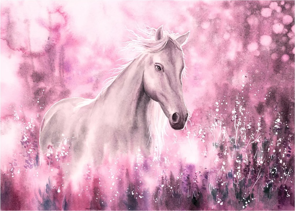 Kép - Festett ló (üvegen) (70x50 cm)