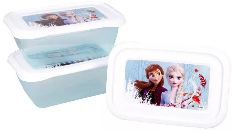 Disney Jégvarázs Blue Forest műanyag ételhordó doboz 3 db-os