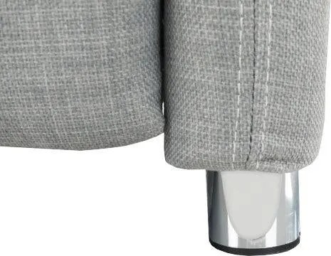Állítható fotel, szürke szövet, FOREST