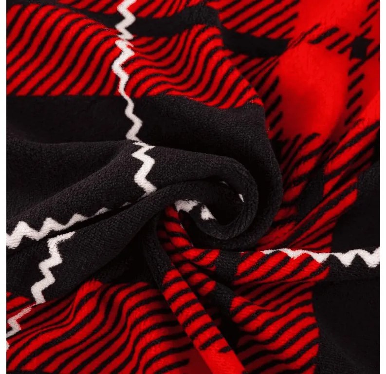 Mikroszálas ágyneműhuzat + lepedő készlet 90x200 cm ALBURY piros, egyszemélyes