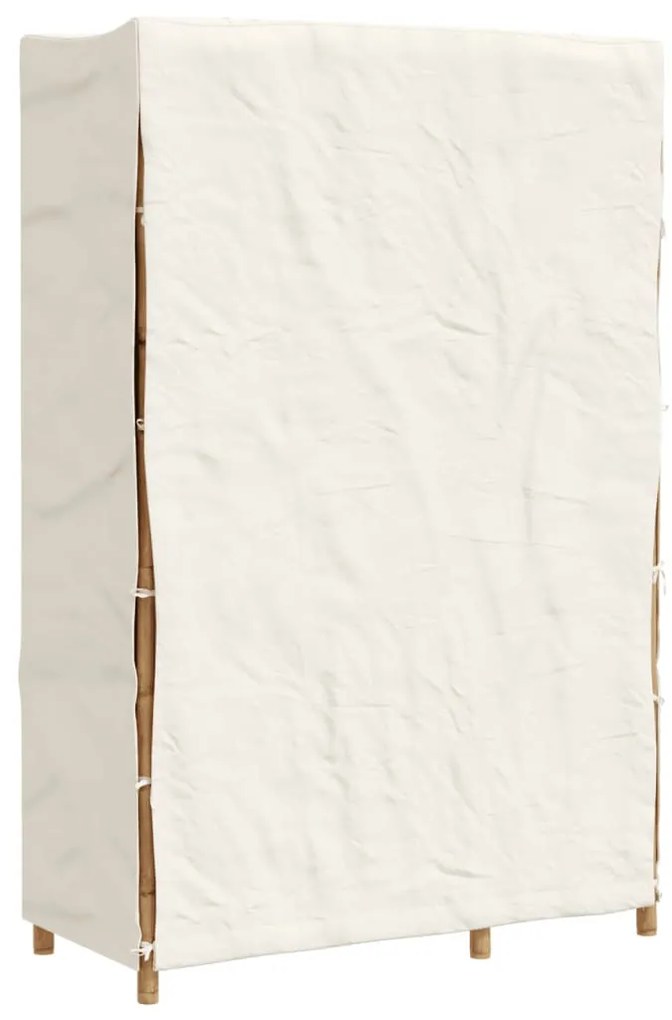vidaXL bambusz ruhásszekrény 110 x 45 x 170 cm