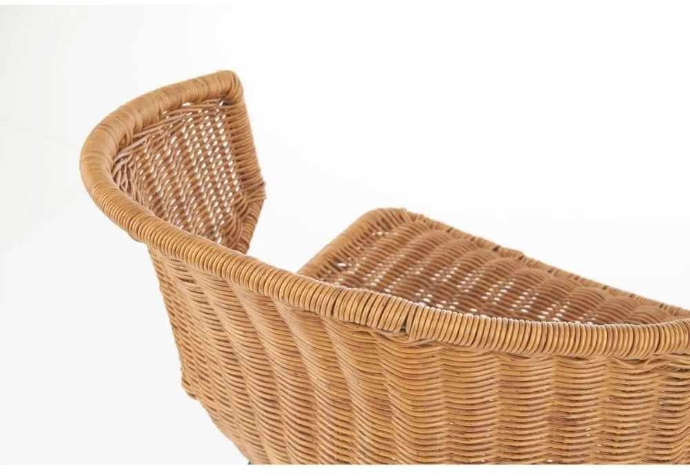 Besant étkezőszék, rattan / fekete