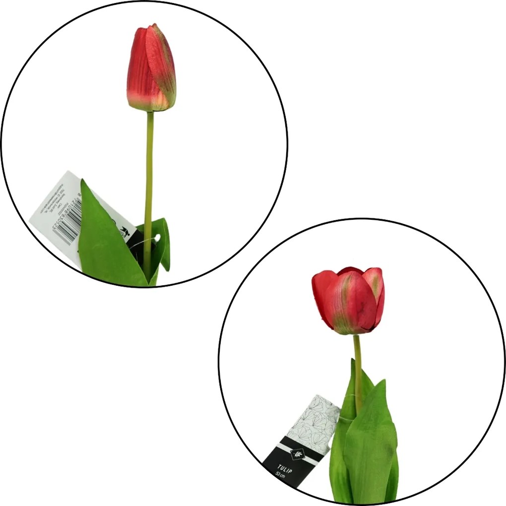 Művirág TULIP 54 cm - több színben Termék színe: Rózsaszín
