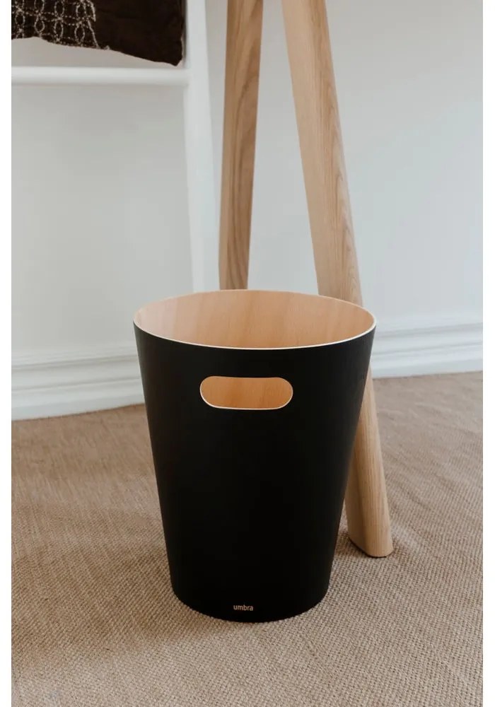 Woodrow fekete szemetes, 7,5 l - Umbra