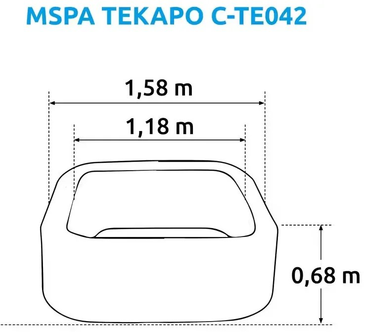 Felfújható pezsgőfürdő Marimex MSPA Tekapo C-TE042