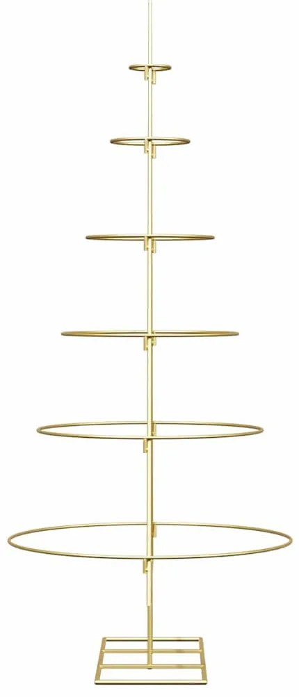 Fém karácsonyfa állvánnyal Arany 150 cm Porszórt Acél