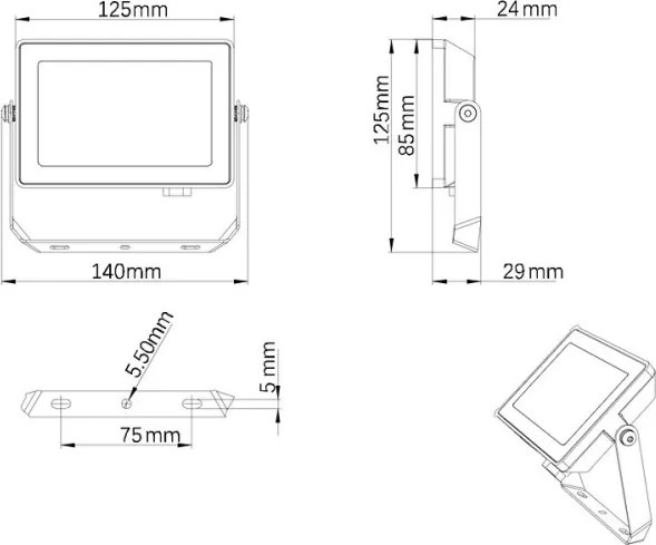 Philips - LED Kültéri reflektor PROJECTLINE LED/20W/230V IP65 4000K