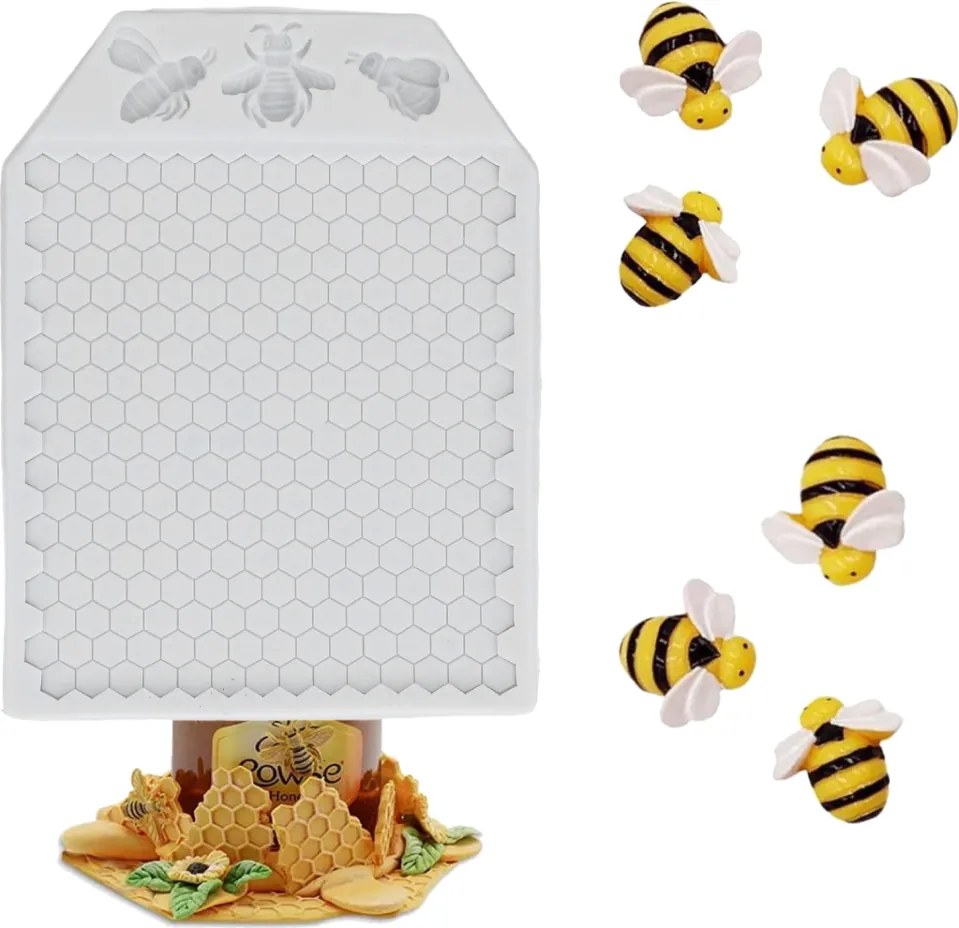 Süti Kiszúró Készlet Méhkas Típusú Sütikhez