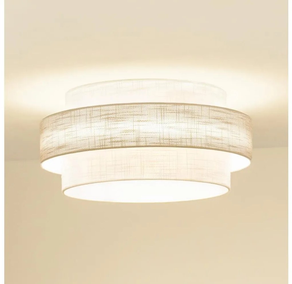 Brilagi Brilagi - Mennyezeti lámpa DOVER SPACE 1xE27/15W/230V átm. 50 cm szürke/krémes BG1159