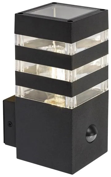 Rabalux 77025- Kültéri fali lámpa érzékelővel ANKARA 1xE27/12W/230V IP44