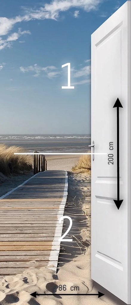 Fotótapéta ajtóra BEACH DUNE 86x200 cm