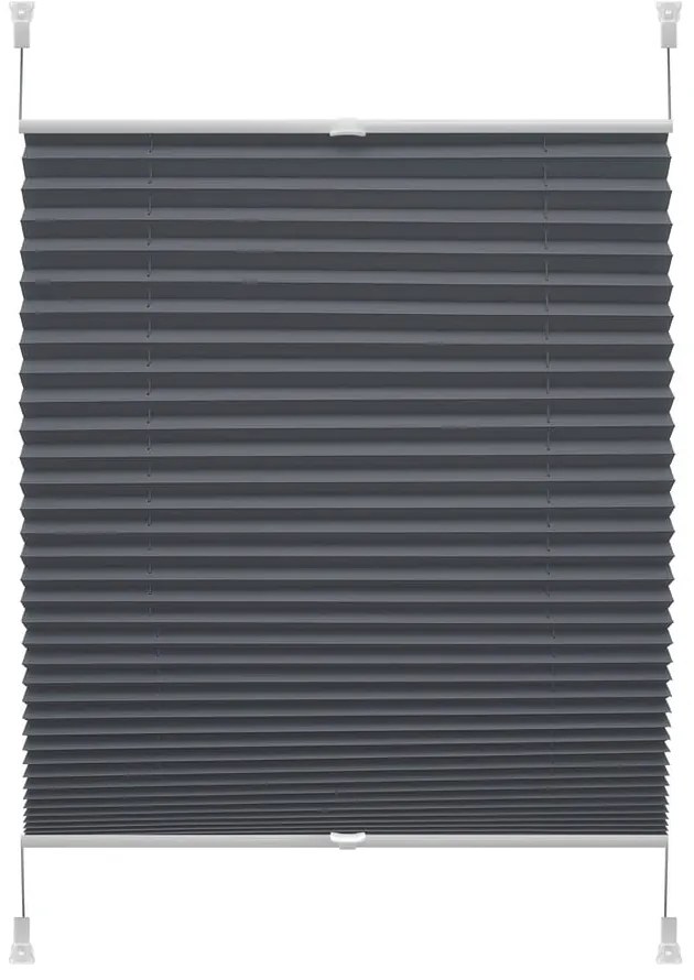 Antracitszürke roló 42,5x150 cm Plisé Verona – Gardinia