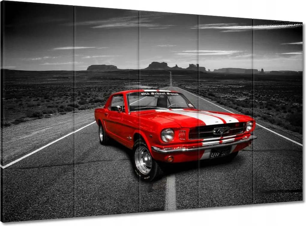 Vászonkép 100x70 Piros Ford Mustang