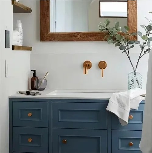 REA-B4600 - LUNGO szálcsiszolt réz mosdócsaptelep rejtett beépítéshez