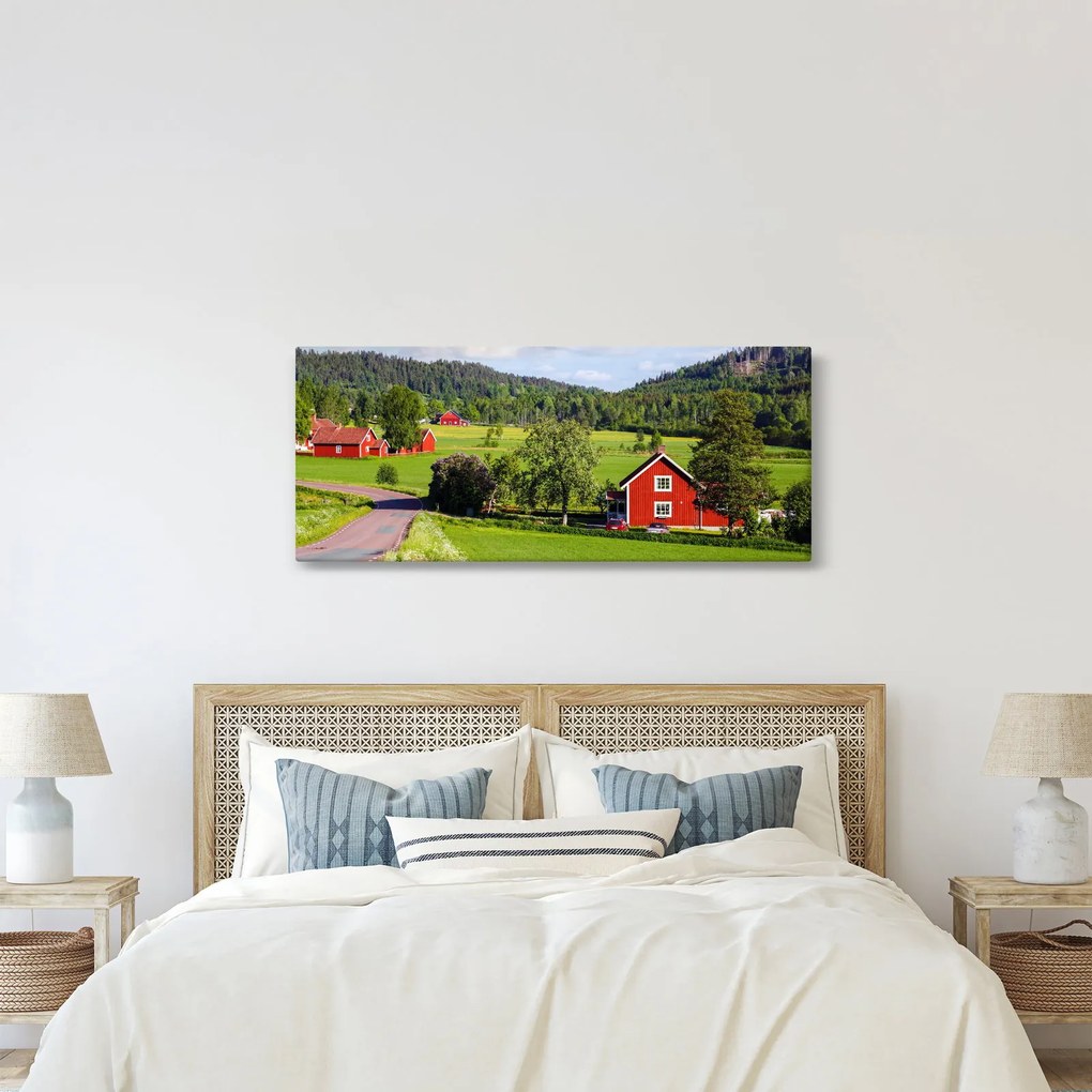 Vidéki kép (120x50 cm)