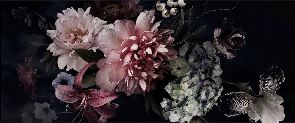 Egy csokor képe (120x50 cm)