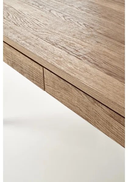 Kávésasztal TULUZA 41x120 cm arany dió/fekete