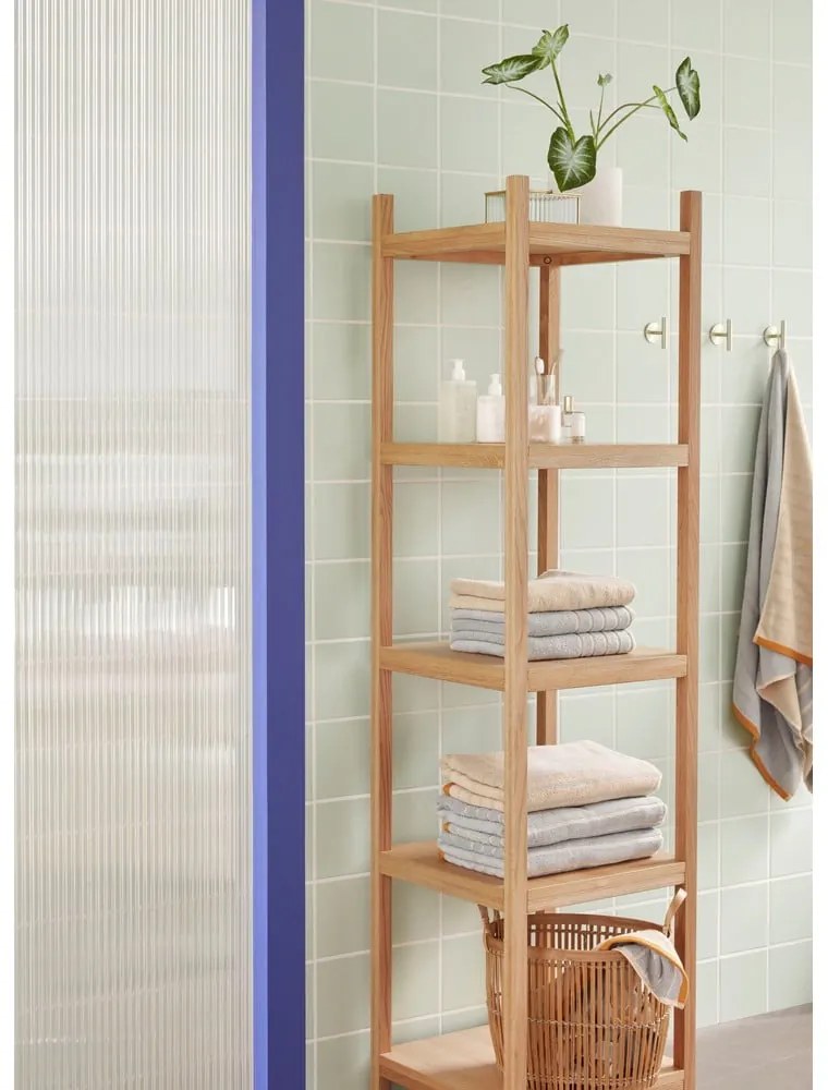 Natúr színű tölgyfa polcos állvány 45x180 cm Mason – Hübsch