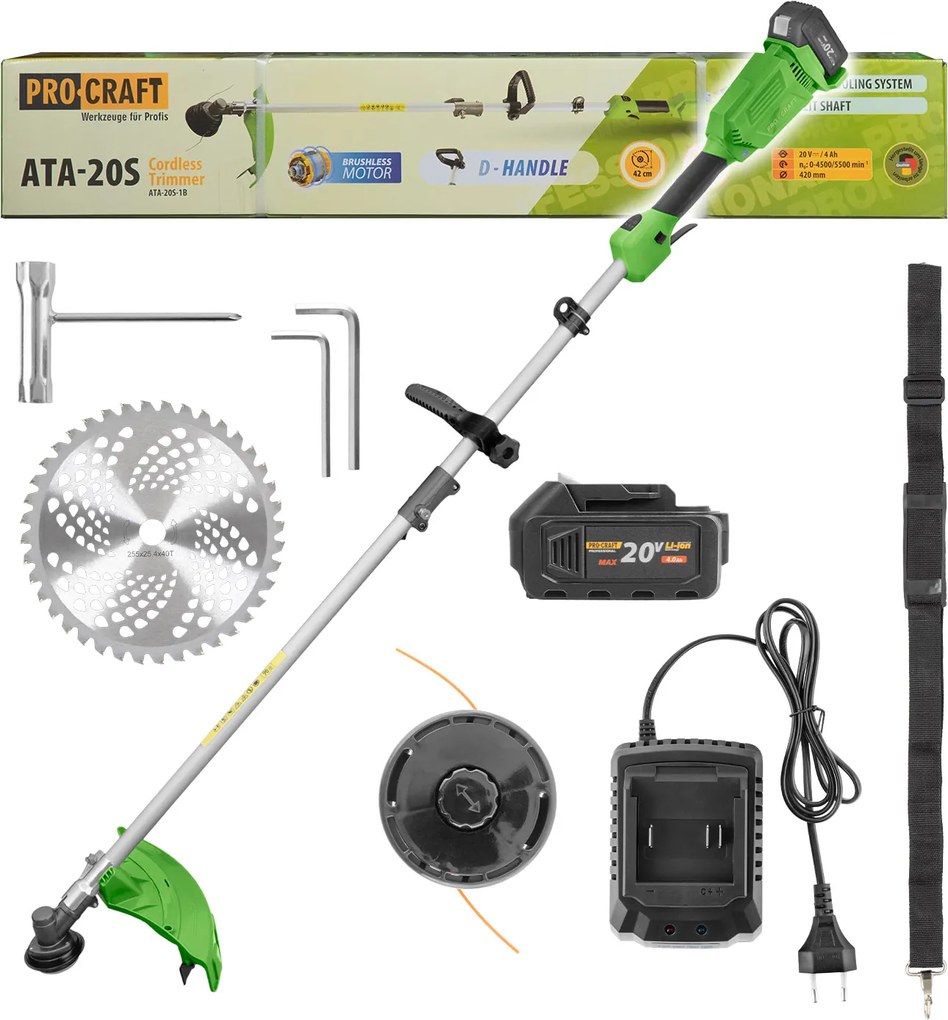 Akkus bozótvágó Procraft ATA-20S