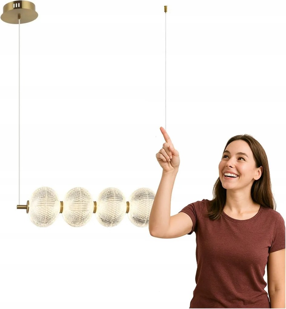 Led függőlámpa 19W Lazie PND-29038-4-GD Italux