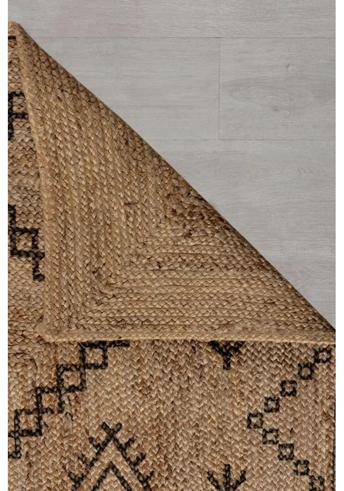 Natúr színű juta szőnyeg 120x170 cm Rowen – Flair Rugs