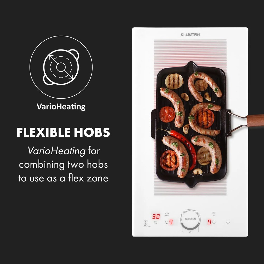 Delicatessa Slim Domino, indukciós főzőlap, 3500 W, időzítő