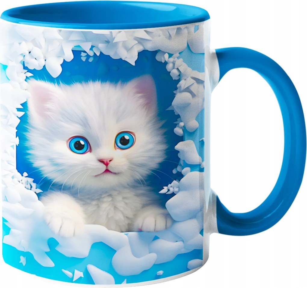 Macska Bögre Macskáknak Gyönyörű Színes Bögre "3D hatás" Ajándék