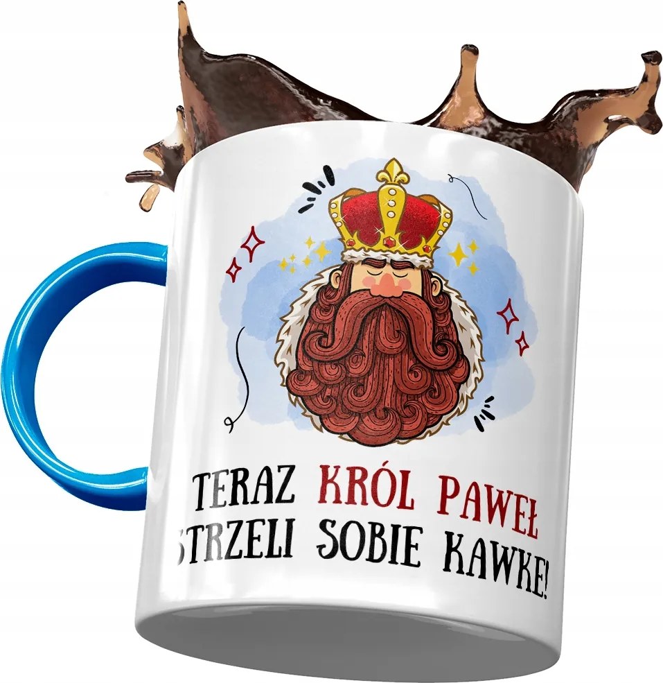 Kék Bögre Pál Férj Kolléga Ajándék Nyomtatott Fotóval