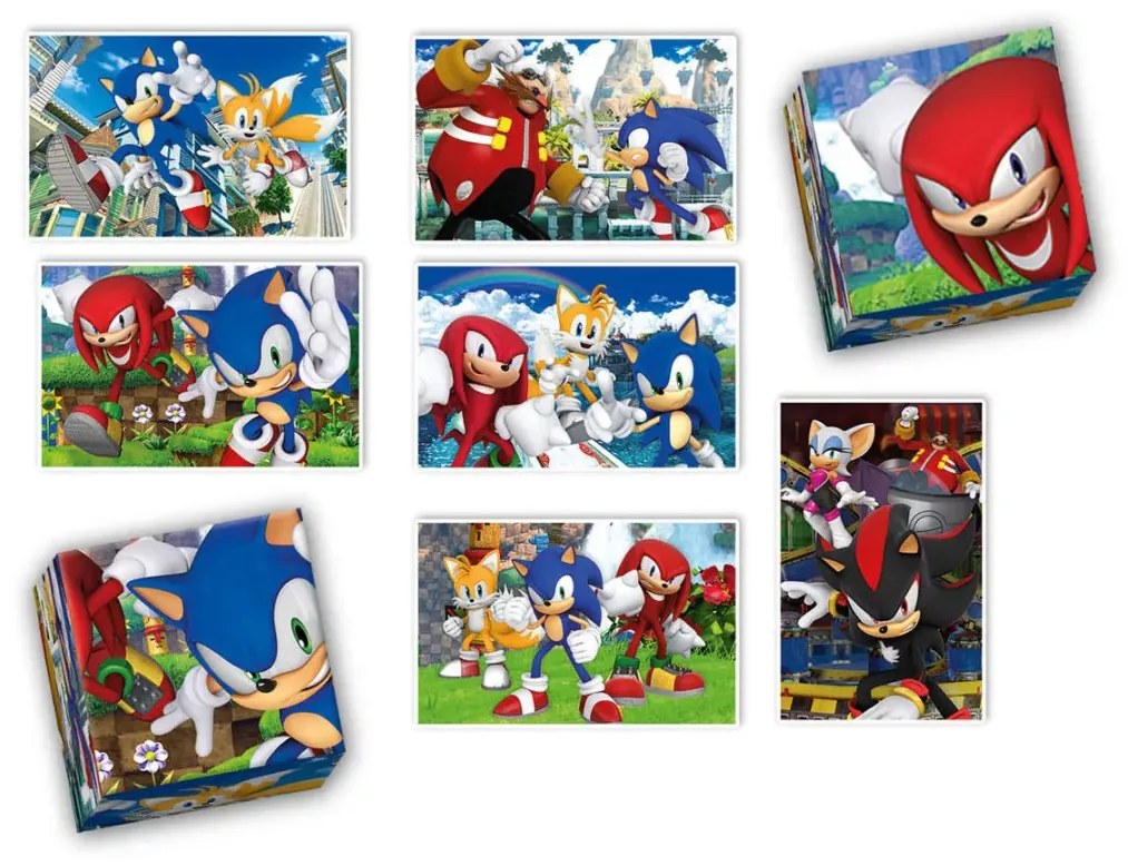 Sonic a sündisznó Characters 4 az 1-ben játékgyűjtemény Clementoni