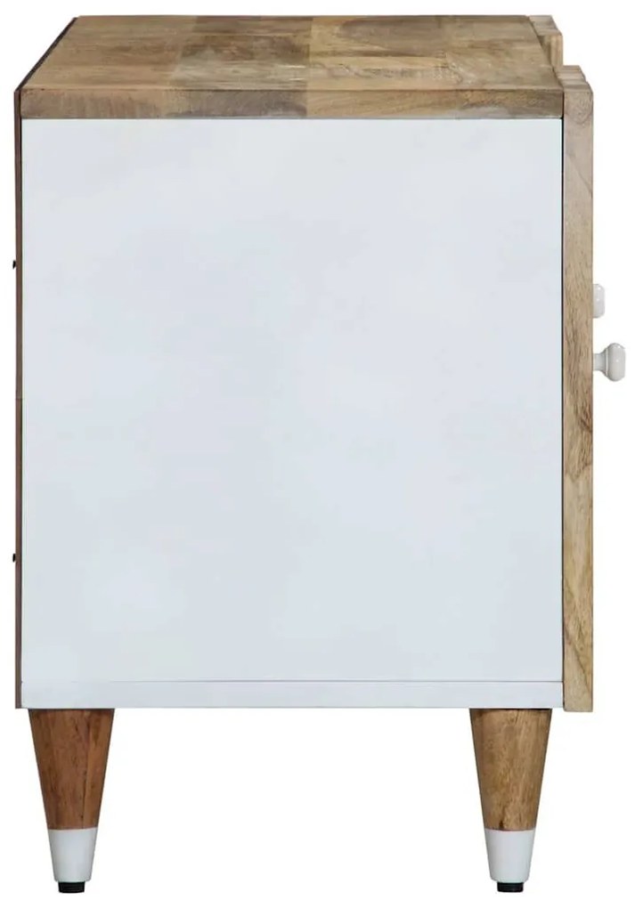 tömör mangófa TV-szekrény 105x33,5x46 cm