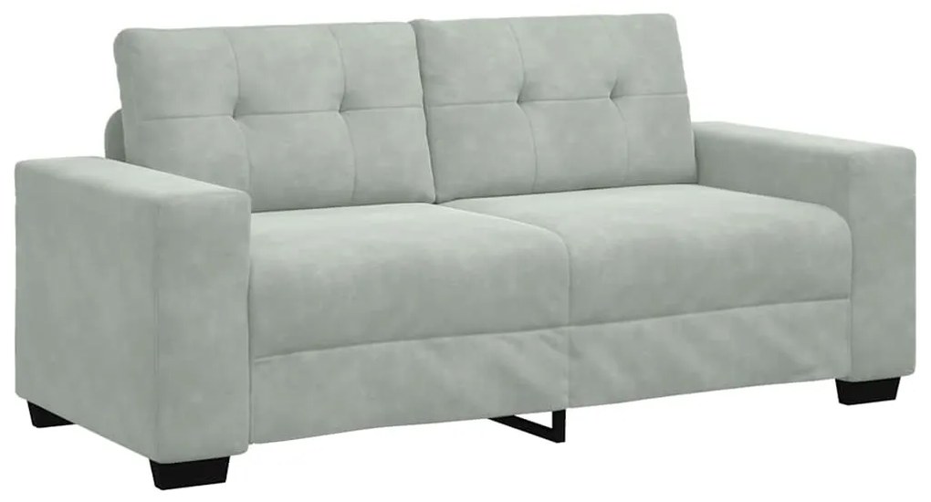 világosszürke bársony loveseat kanapé 140 cm
