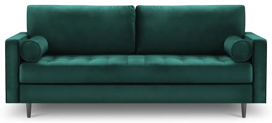 Santo olajzöld bársonykanapé, 219 cm - Milo Casa