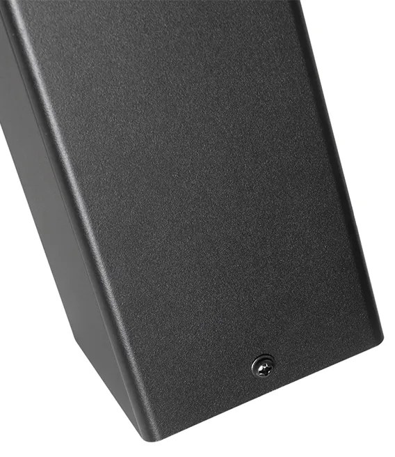 Álló kültéri lámpa fekete 70 cm IP44 füstüveggel - Denmark