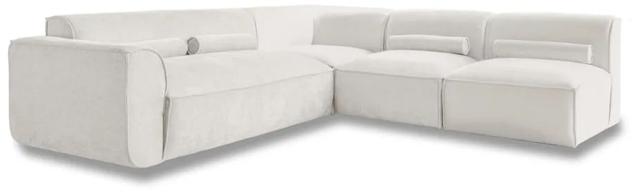 Krémszínű sarokkanapé (jobb oldali) Flex Felix – Miuform