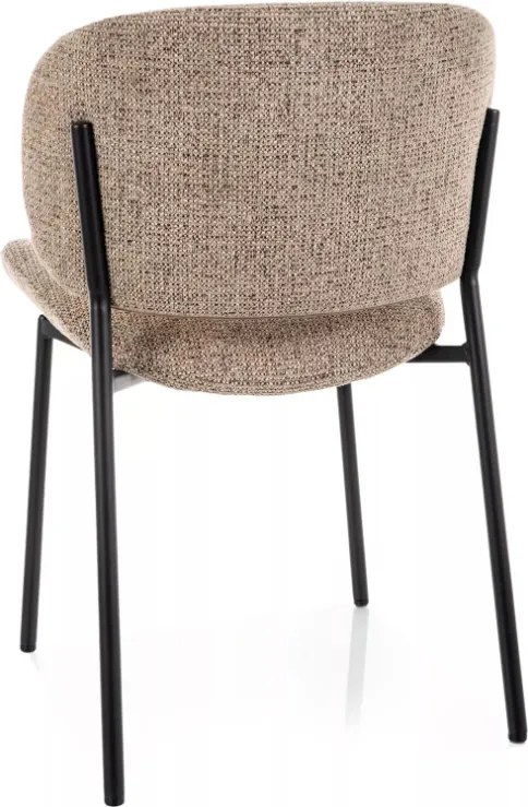 Kiso Noelle étkezőszék sötétbézs/fekete