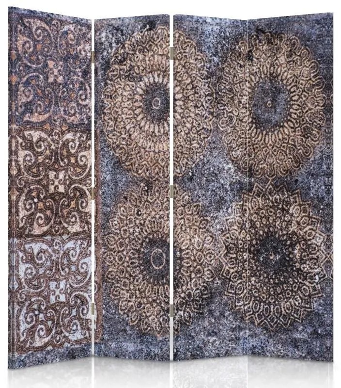 Gario Paraván Ferde minták Méret: 145 x 170 cm, Kivitelezés: Klasszikus paraván