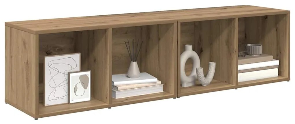 TV szekrény garnitúra 2 pcs Artisan tölgy Faanyag