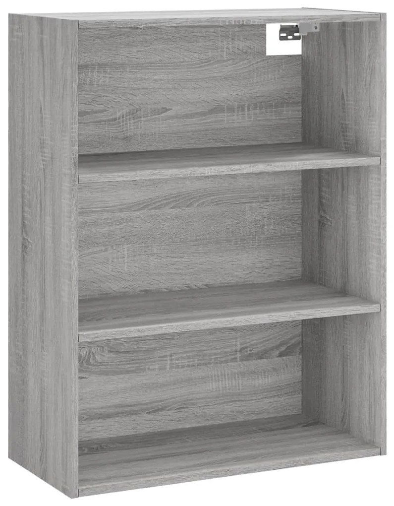 szürke sonoma szerelt fa magasszekrény 69,5x32,5x180 cm